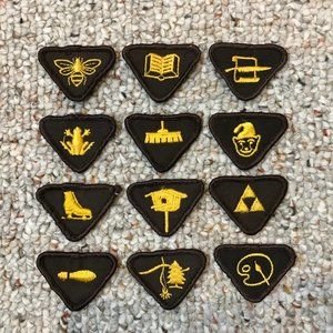Vintage Lot of Girl Guide Brownie Badges Patch Collection from the 70s